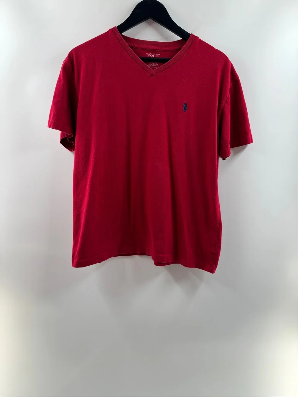 Polo Ralph Lauren Red V-Neck Pony T-Shirt – Women’s Medium